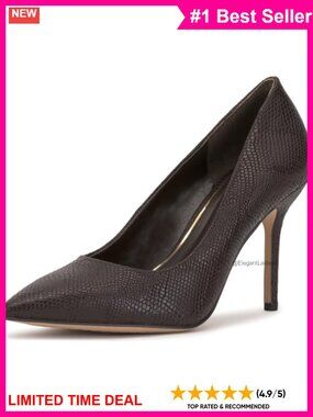 Leather Pointed Toe Stiletto Pumps Slip On Dress Shoes